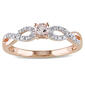 Gemstone Classics&#40;tm&#41; Diamond & Round Morganite Infinity Ring - image 1