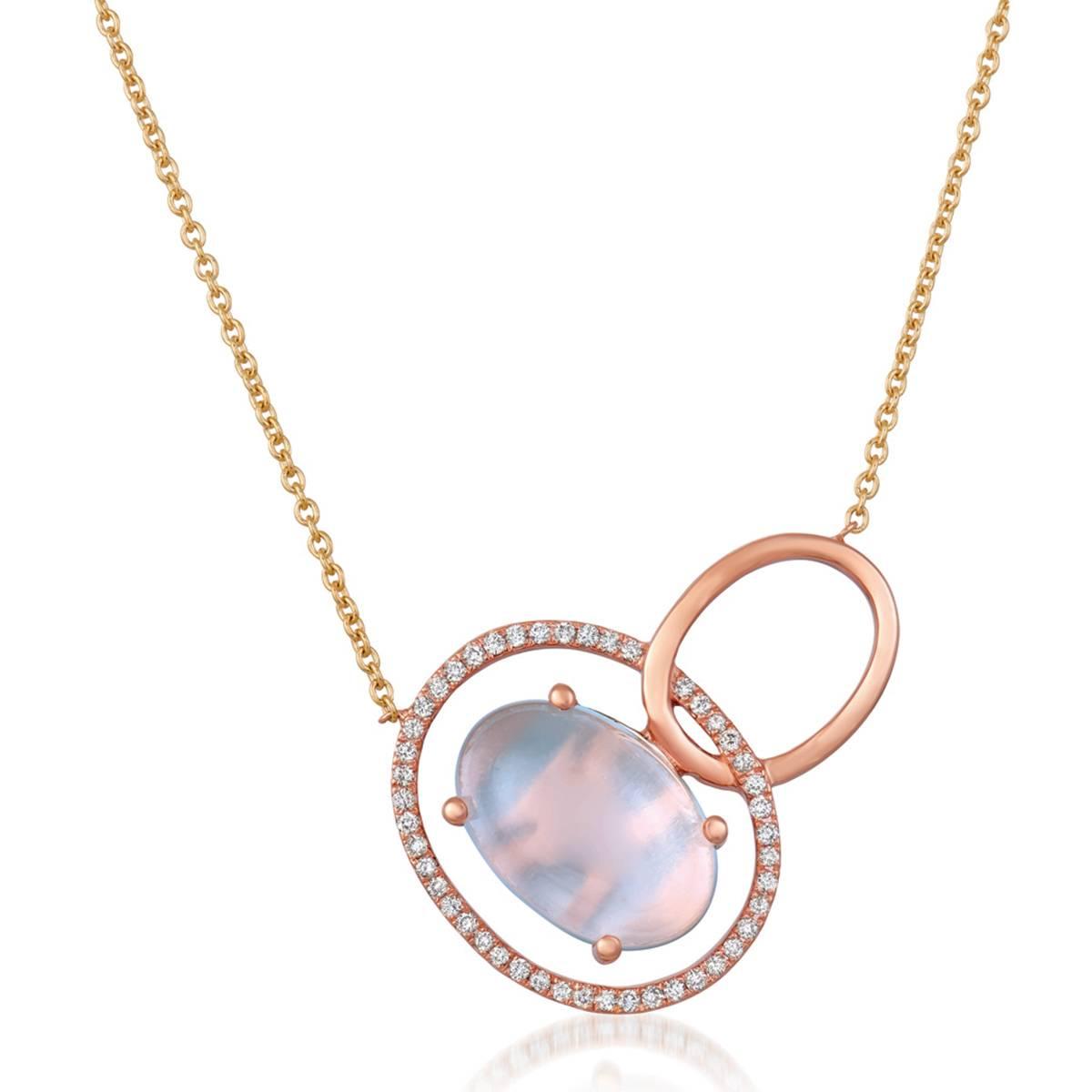 Le Vian(R) Pink Orchid Quartz(tm) & Vanilla Diamonds(R) Necklace