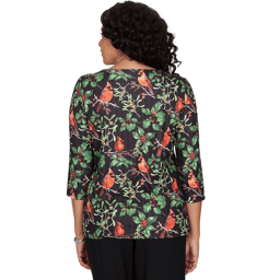 Womens Alfred Dunner Classics Cardinals On Branches Tee