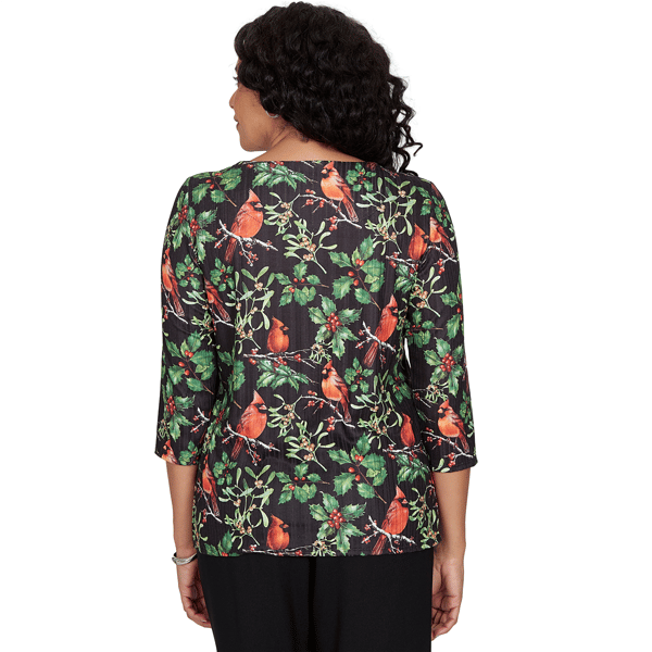 Womens Alfred Dunner Classics Cardinals On Branches Tee