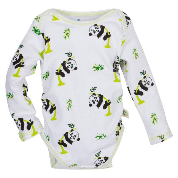 Baby Unisex &#40;NB-24M&#41; MiracleWear&#40;R&#41; Panda Long Sleeve Bodysuit - image 