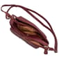 MultiSac Vista Burgundy Stitch Floral Crossbody - image 5