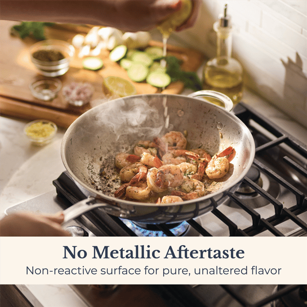 Anolon® EverLast Tri-Ply Clad 12.5in. Stir Fry with Helper Handle