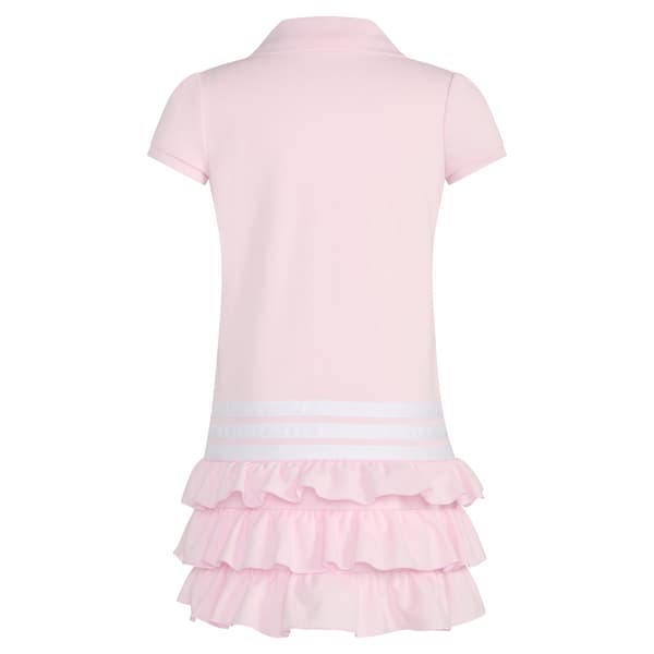 Girls &#40;4-6x&#41; adidas&#174; Ruffle Short Sleeve Polo Dress