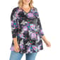 Plus Size 24/7 Comfort Apparel Paisley 3/4 Sleeve Tunic - image 1