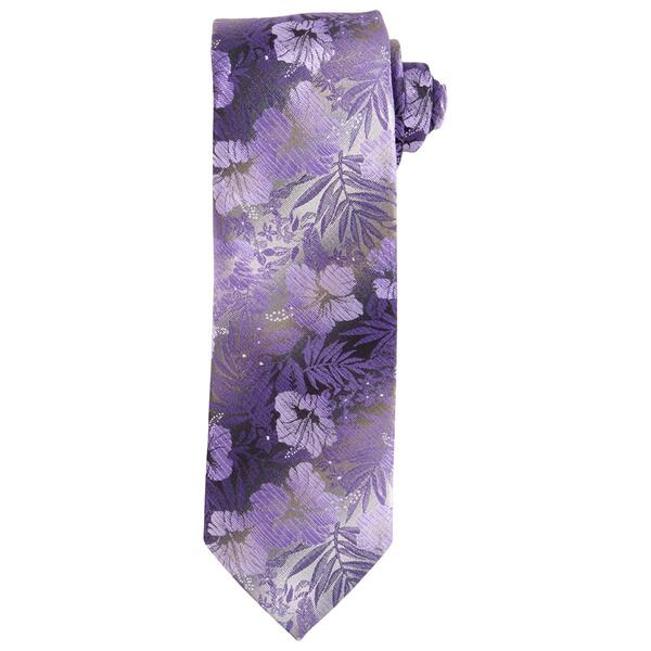 Mens Van Heusen Shaded Floral XL Tie - image 