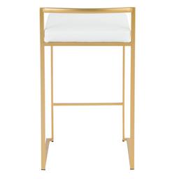 LumiSource Fuji Contemporary-Glam Counter Stools - Set of 2