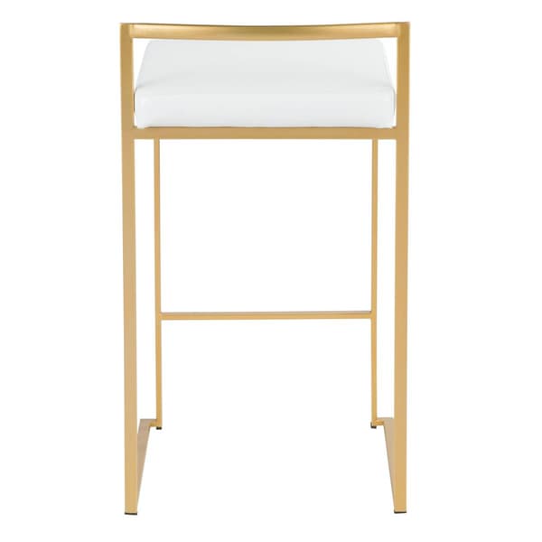 LumiSource Fuji Contemporary-Glam Counter Stools - Set of 2