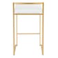 LumiSource Fuji Contemporary-Glam Counter Stools - Set of 2 - image 3
