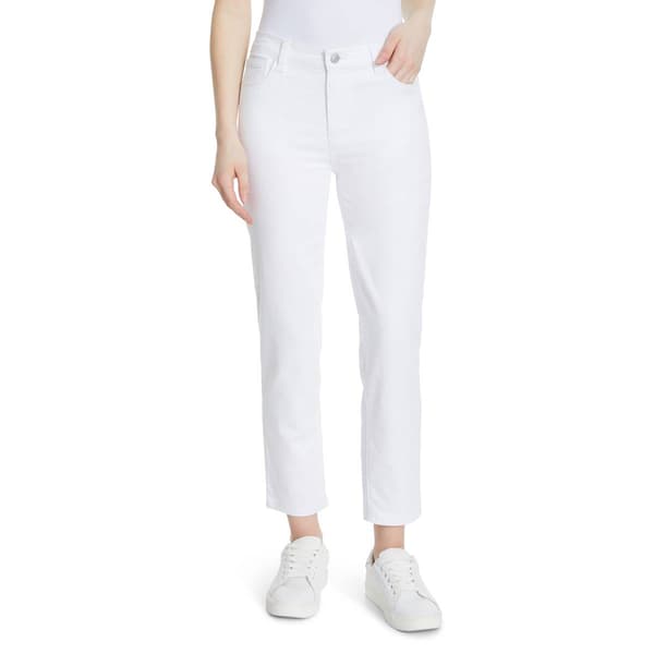 Womens Gloria Vanderbilt 5-Pocket Solid Straight Ankle Jeans - image 