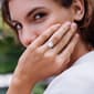 Sterling Silver 2 3/4ctw. White Moissanite Halo Ring - image 6