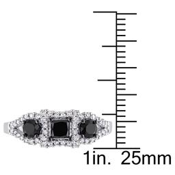 Diamond Classics™ 10kt. Gold 1ct. Black & White Diamond Ring