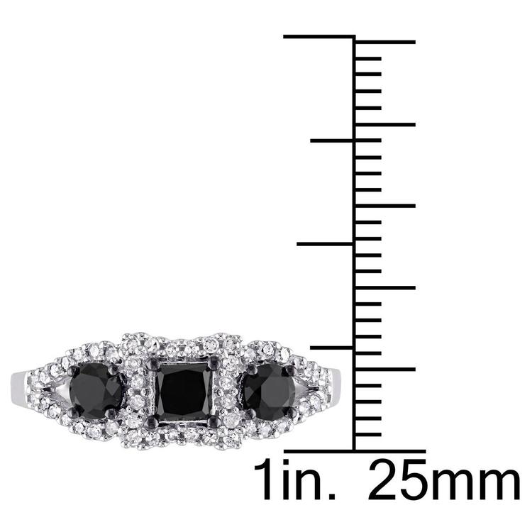 Diamond Classics™ 10kt. Gold 1ct. Black & White Diamond Ring