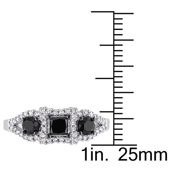 Diamond Classics&#8482; 10kt. Gold 1ct. Black & White Diamond Ring