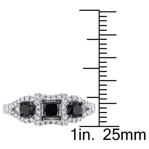 Diamond Classics™ 10kt. Gold 1ct. Black & White Diamond Ring
