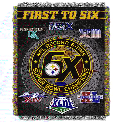 NFL Pittsburgh Steelers Commemorative Series Tapestry Throw - image 