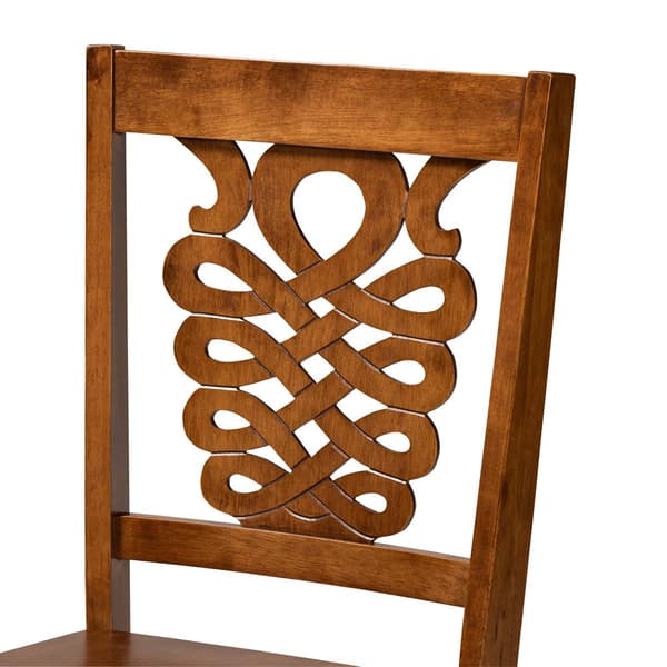 Baxton Studio Liese Walnut Brown Finished Wood 5pc. Dining Set