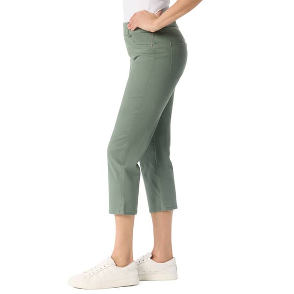 Womens Gloria Vanderbilt Shape Effect Pull On Capris w/ Slit