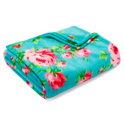 Betsey Johnson Bouquet Day Ultra Soft Plush Throw Blanket - image 