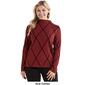 Plus Size Chloe & Jasmine Long Sleeve Diamond Pullover Sweater - image 3