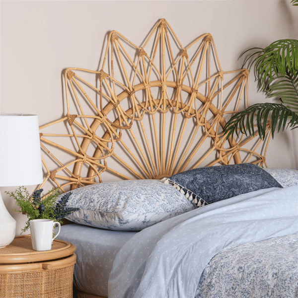 bali & pari Solara Natural Rattan Headboard