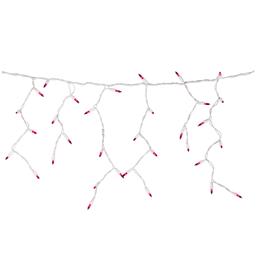 Northlight 3.5ft. 100ct. Pink Mini Icicle Christmas Lights