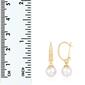 Splendid Pearls 14kt. Gold Akoya Pearl &amp; Diamond Earrings - image 3