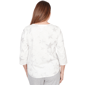 Womens Alfred Dunner Comfort & Joy 3/4 Sleeve Round Neck Star Tee - image 2