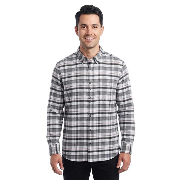 Mens Jackson Hole Flannel Shirt - Grey/Black/Burgundy - image 