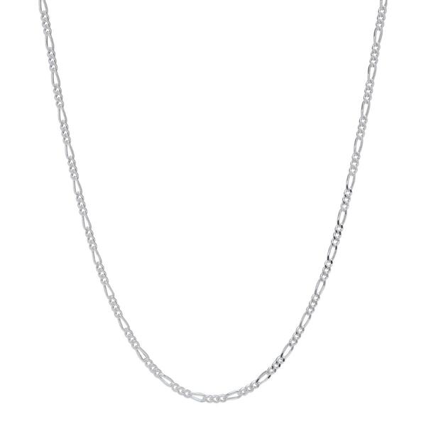 Sterling Silver Figaro Chain Necklace - image 