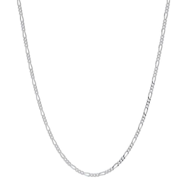 Sterling Silver Figaro Chain Necklace - image 
