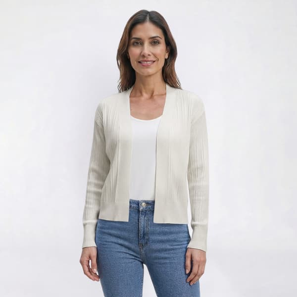 Womens Preswick & Moore(R) Drop Needle Open Front Cardigan - image 
