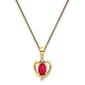Gemstones Classics&#40;tm&#41; 14kt. Ruby Diamond Pendant Necklace - image 1