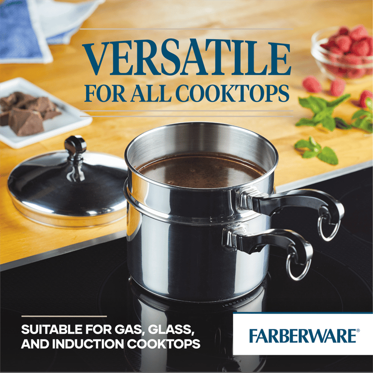 Farberware® Classic Series 2qt. Double Boiler and Saucepan