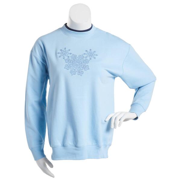 Womens MCCC Sportswear Blue Flakes Sweater - image 