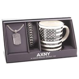 Mens Gentlemen''s Classics(tm) Necklace/Bracelet/Flag Cup Set