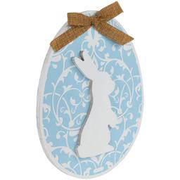 Northlight Seasonal Easter Egg w/ Bunny & Burlap Bow Wall Décor
