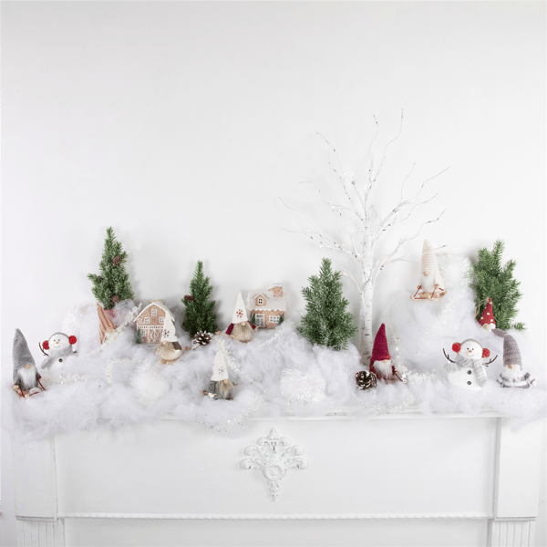 Northlight Wooden Gnomes Christmas Ornaments - Set of 3
