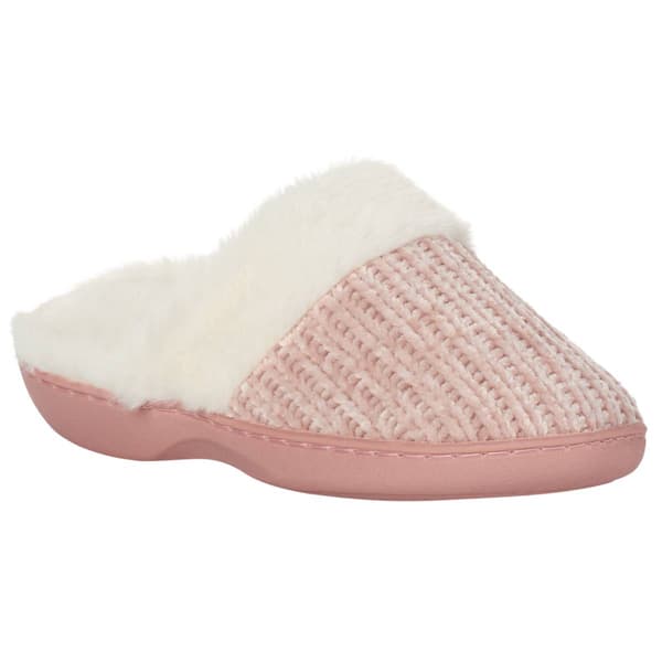 Womens Ella & Joy Chenille Slide Slippers - image 