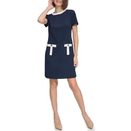 MSK 3/4 Split Sleeve Embellished Cape Sheath Dress, Color: Goddess Blue -  JCPenney