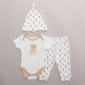 Baby Boy (NB-9M) Elephant & Castle 3pc. Bear Print Joggers Set - image 1