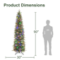 Puleo International 7.5ft. LED Yardley Spruce Christmas Tree - image 6