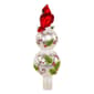 Kurt Adler 12in. Glass Holly & Cardinal Tree Topper - image 3
