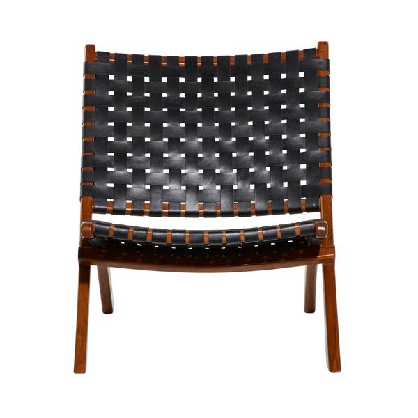 9th & Pike® Black Wood Contemporary Folding Chair
