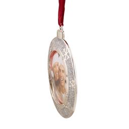 Northlight Seasonal Silver Frame Christmas Disc Ornament