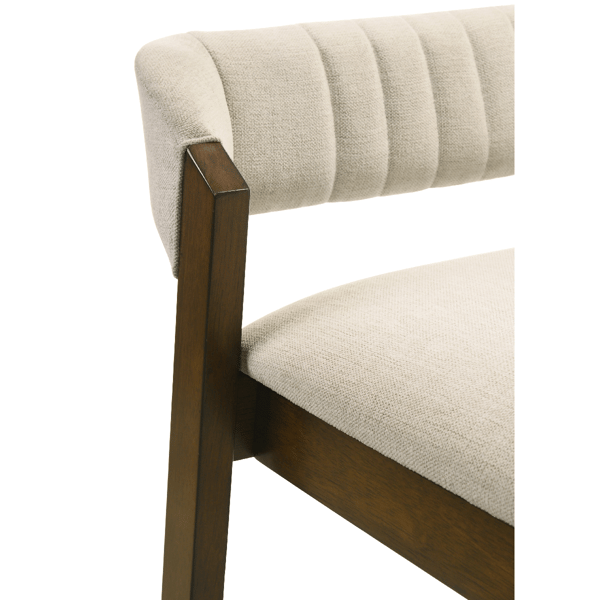 Armen Living Landyn 26in. Ecru Fabric Counter Height Barstool