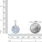 Gemminded 6mm & 4mm Round & 6x4 Pear Shape Aquamarine Pendant - image 4