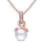 Gemstone Classics&#40;tm&#41; 18kt. Rose Gold Pearl Twist Pendant - image 1