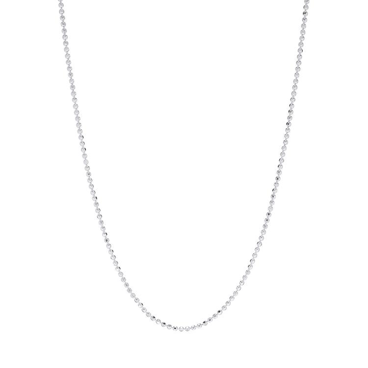 30in. Sterling Silver Bead Chain Necklace