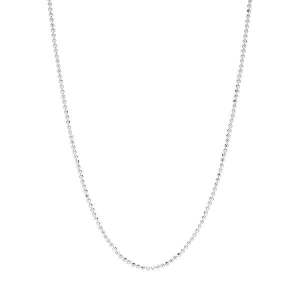30in. Sterling Silver Bead Chain Necklace - image 